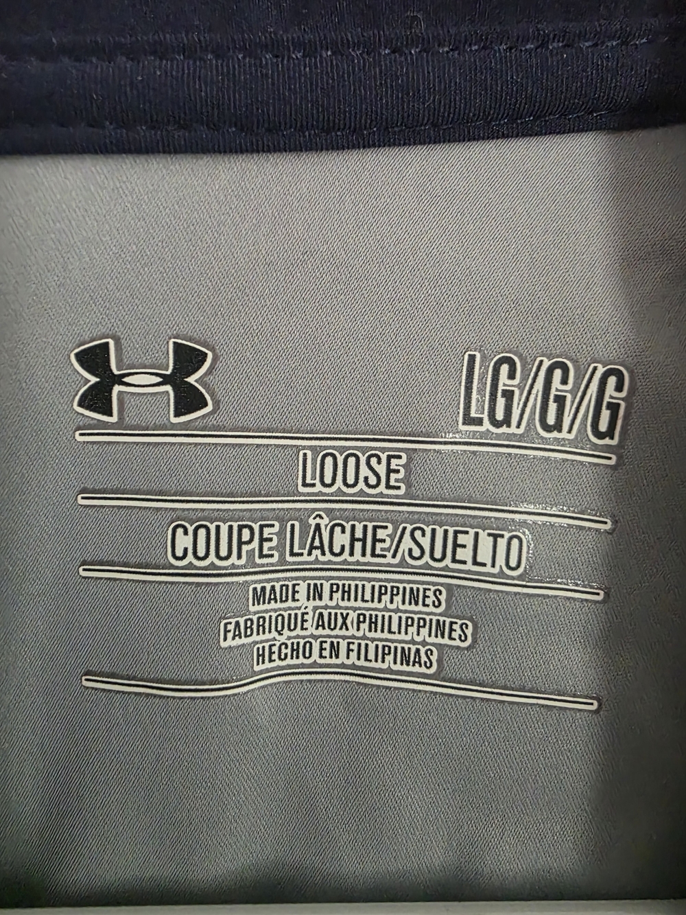 Under Armour Navy & Light Gray Half-Zip Pullover - Picture 3 of 3